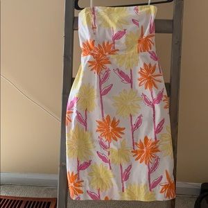 Vintage Lilly Pulitzer strapless dress